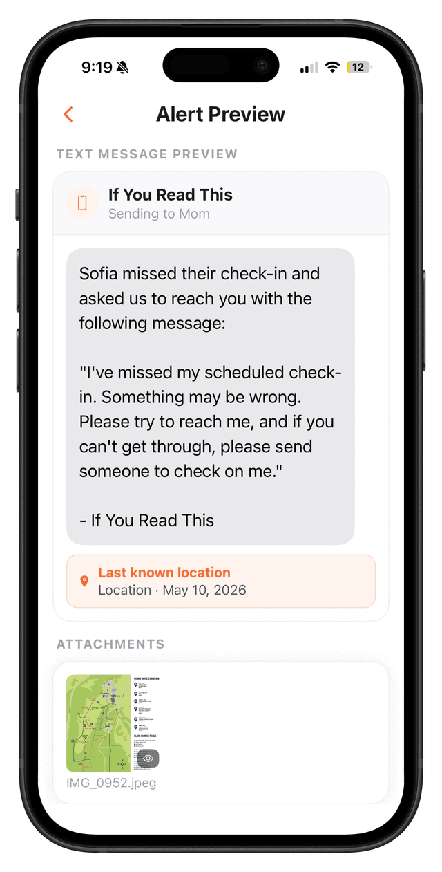 Safety check-in